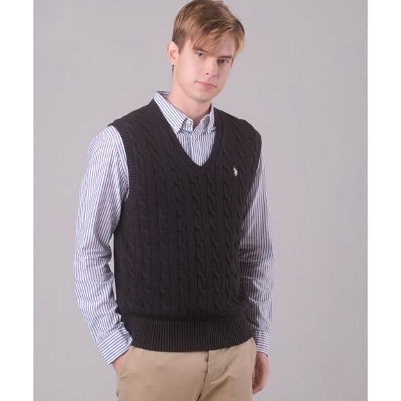 ✨U.S. Polo Assn. Men's Sweater Black Sz 2X Vest✨ - Picture 6 of 6